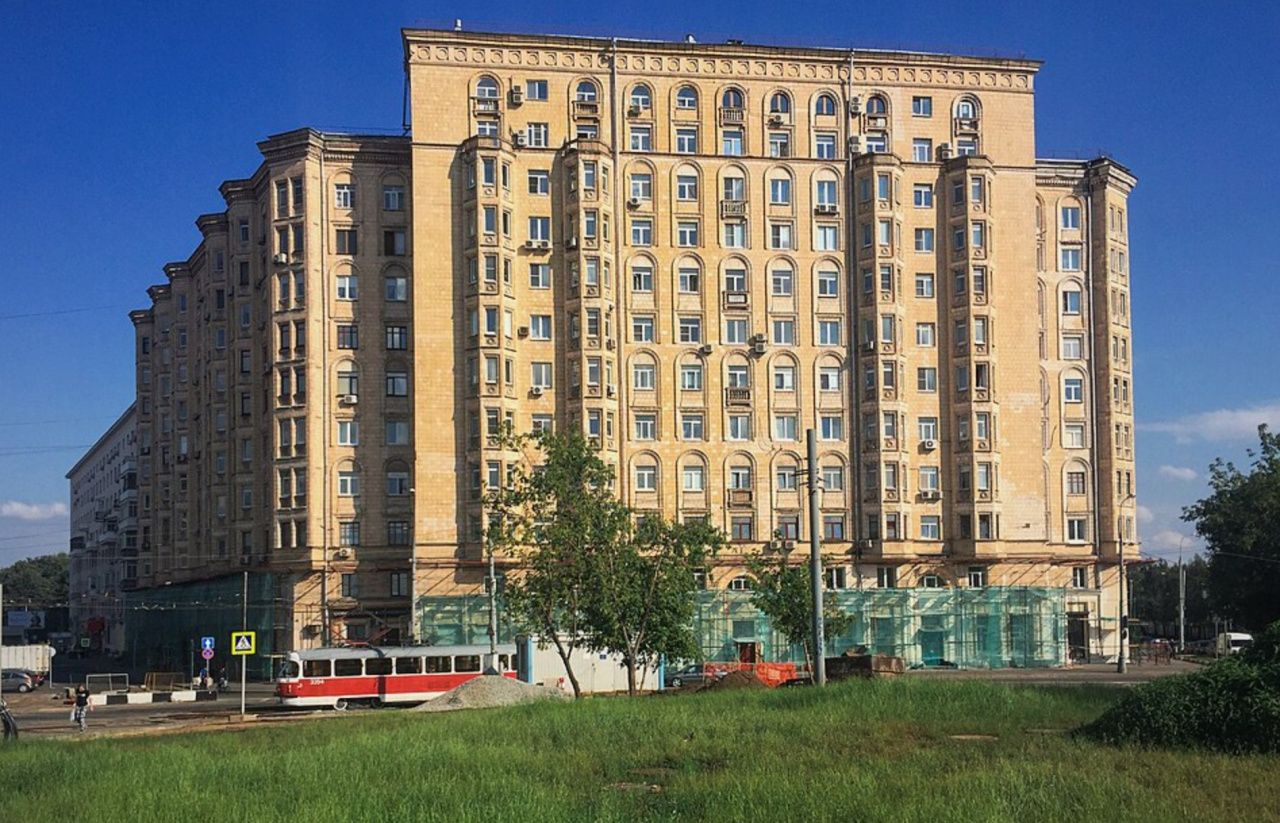 фасад дома, здание по адресу г Москва, Волоколамское шоссе, д 15/22
